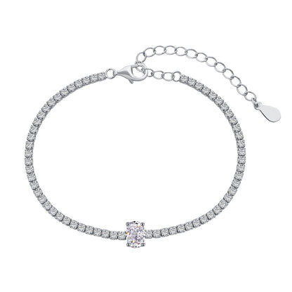 [Raffine] Pulsera diaria de corte ovalado exquisito de 0,75 quilates