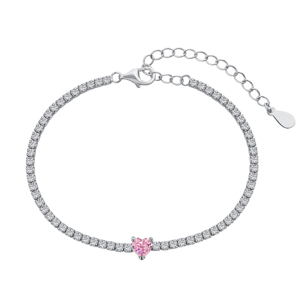 [Raffine] Pulsera elegante con forma de corazón romántico de 0,5 quilates