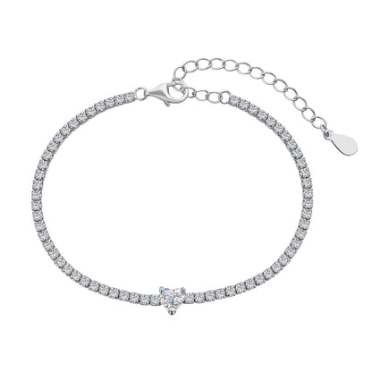 [Raffine] Pulsera elegante con forma de corazón romántico de 0,5 quilates