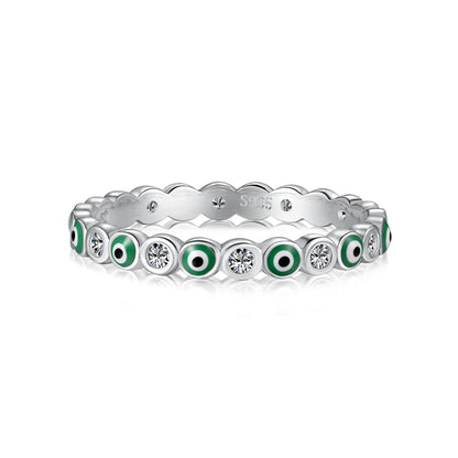 [Raffine] Anillo redondo vibrante y brillante para uso diario