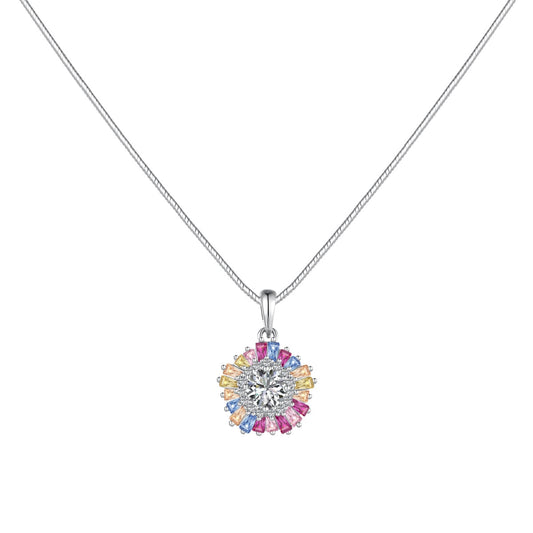 [Raffine]Charming Flower Colorful Necklace
