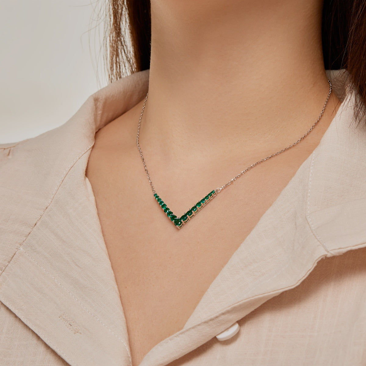 [Raffine]Ornate Round Cut Necklace