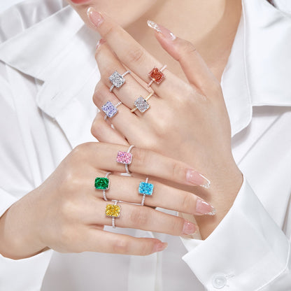 [Raffine] Anillo de compromiso de lujo de 4,0 quilates