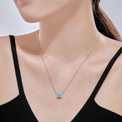 [Raffine] Collier coloré de forme carrée luxueuse