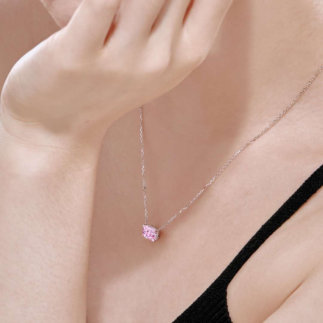 [Raffine] Collier coloré de forme carrée luxueuse