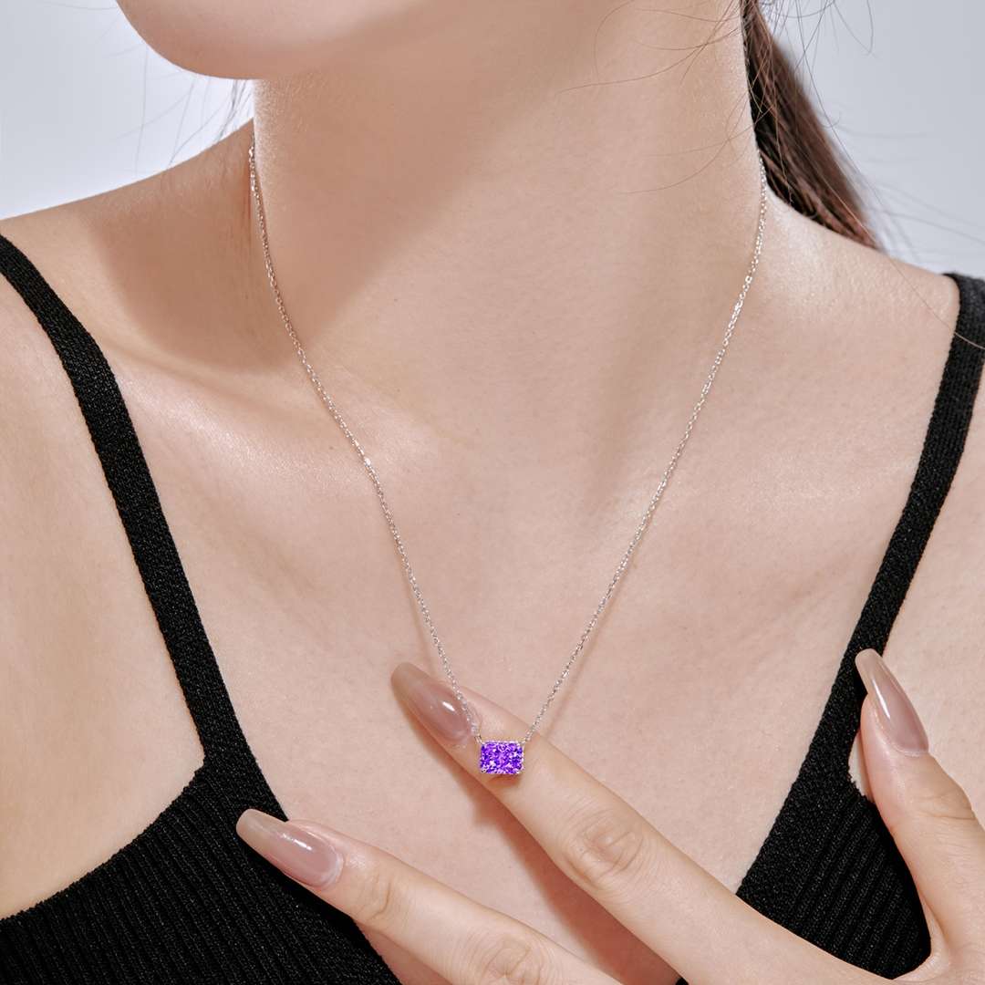 [Raffine] Collier coloré de forme carrée luxueuse