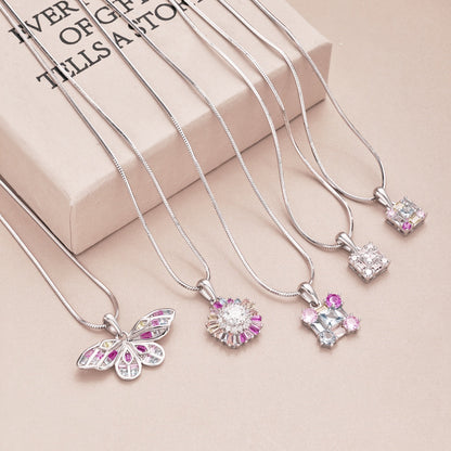 [Raffine]Charming Flower Colorful Necklace