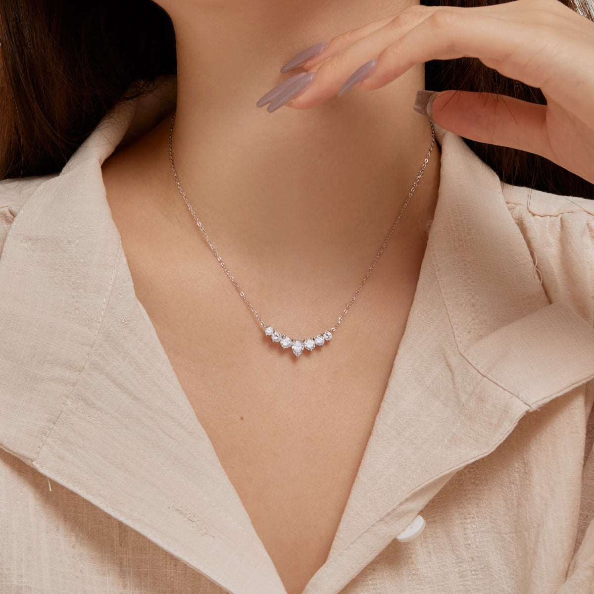 [Raffine]Dainty Colorful Heart Necklace