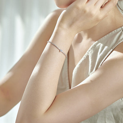 [Raffine] Pulsera elegante con forma de corazón romántico de 0,5 quilates
