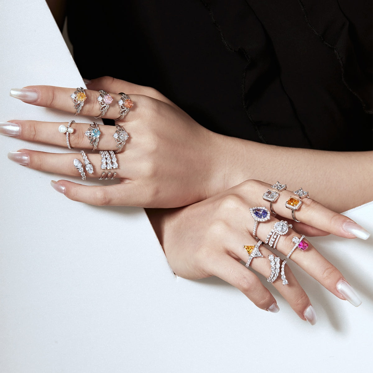 [Raffine] Anillo diario único con forma de serpiente vívida