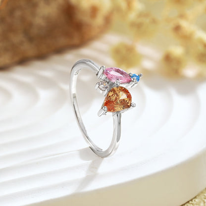 [Raffine] Anillo multicorte colorido y radiante para uso diario