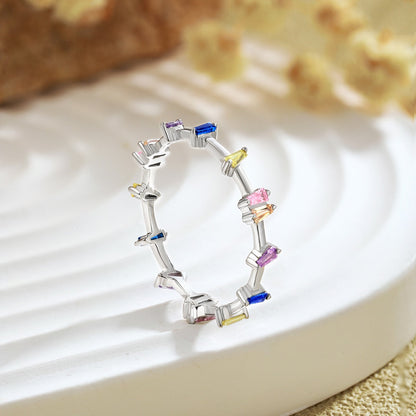 [Raffine] Anillo diario único de corte trapezoidal
