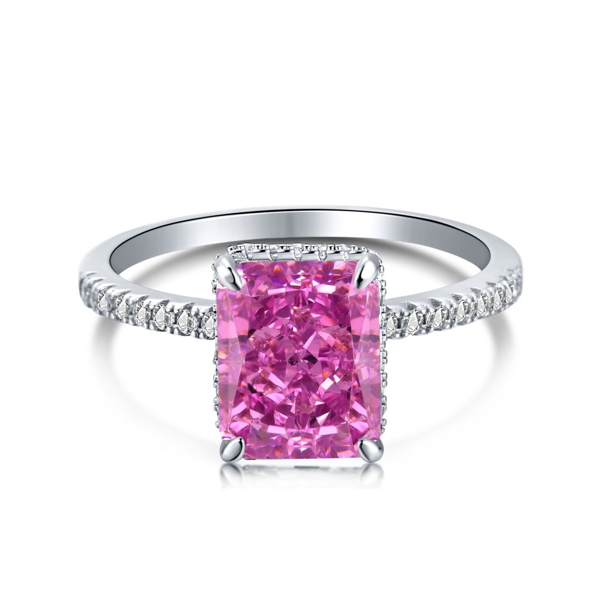 [Raffine] Anillo de compromiso de lujo de 4,0 quilates