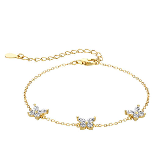 [Raffine]Collier en forme de papillon rayonnant