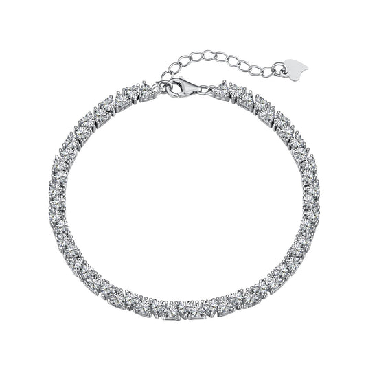 [Raffine] Pulsera romántica deslumbrante con forma de corazón para enamorados