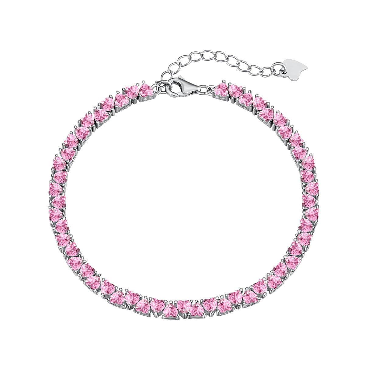 [Raffine] Pulsera romántica deslumbrante con forma de corazón para enamorados