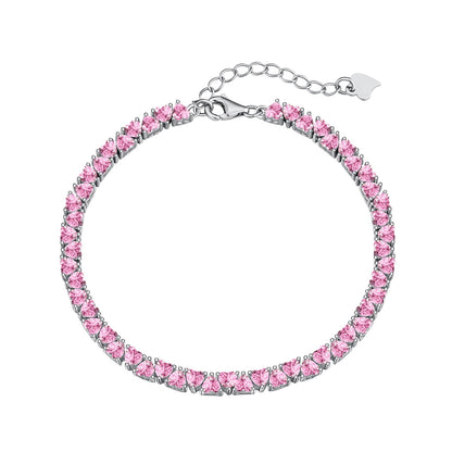 [Raffine] Pulsera romántica deslumbrante con forma de corazón para enamorados