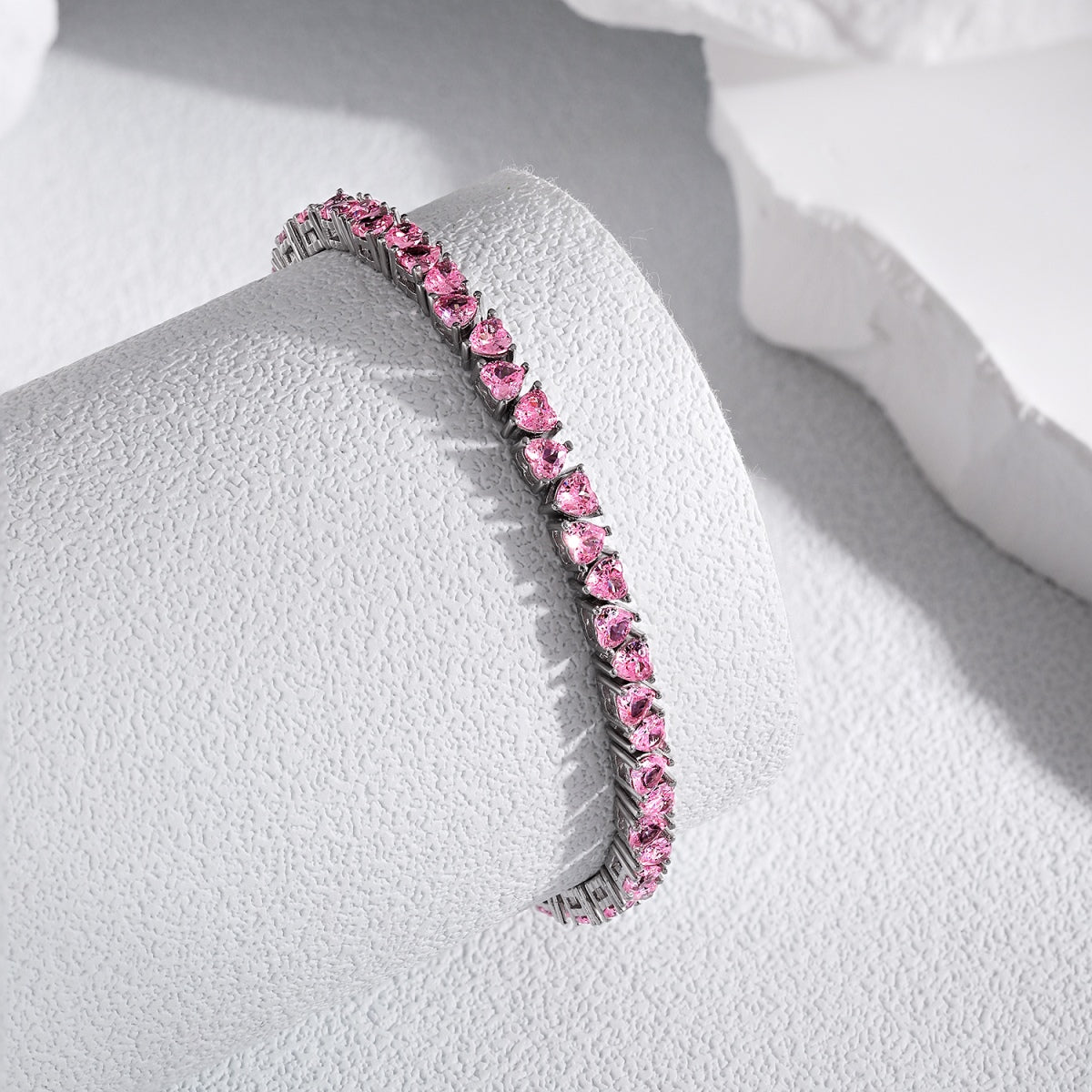 [Raffine] Pulsera romántica deslumbrante con forma de corazón para enamorados