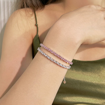 [Raffine] Pulsera romántica deslumbrante con forma de corazón para enamorados