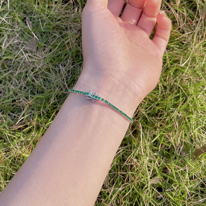 [Raffine] Pulsera de fiesta con corte redondo colorido y radiante