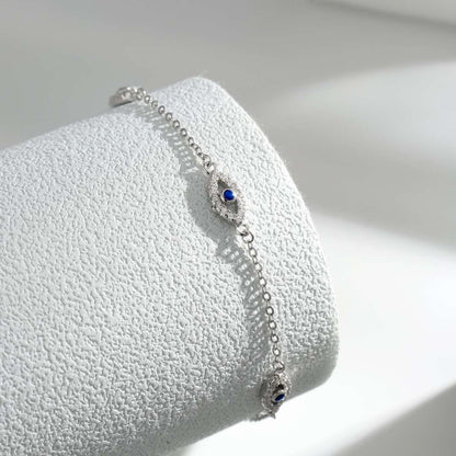 [Raffine]Evil Eye Shape Pendent Necklace