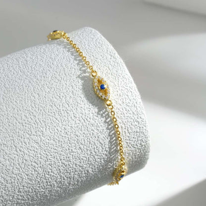 [Raffine]Evil Eye Shape Pendent Necklace