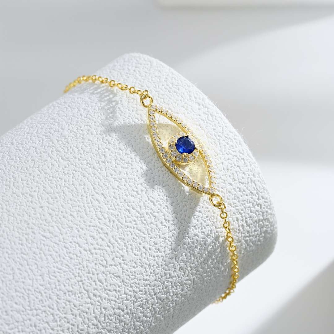 [Raffine] Pulsera con diseño hueco de ojo de diablo