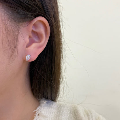 [Raffine]Ornate Water Drop Shape Earrings