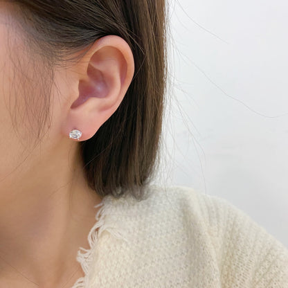 [Raffine]Unique Round Shape Earrings