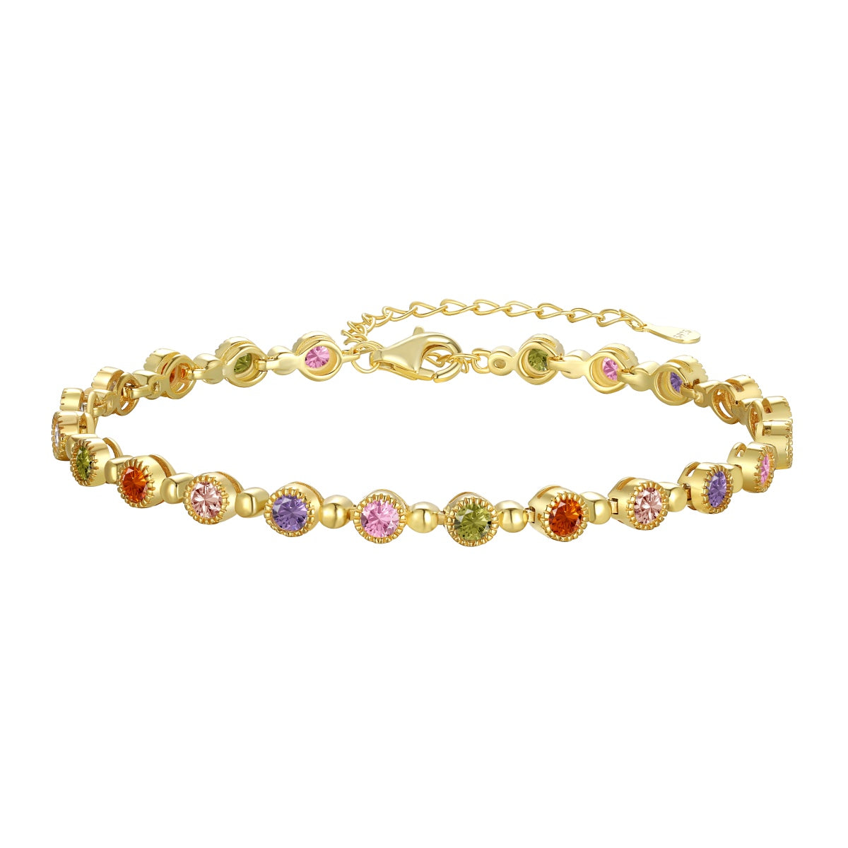 [Raffine] Pulsera de fiesta con corte redondo exquisito y brillante