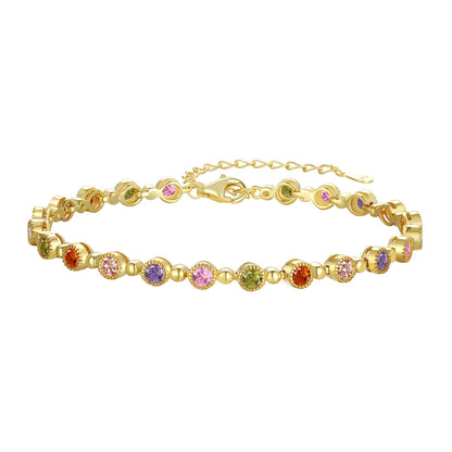 [Raffine] Pulsera de fiesta con corte redondo exquisito y brillante