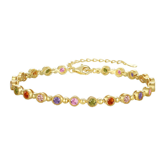 [Raffine] Pulsera de fiesta con corte redondo exquisito y brillante