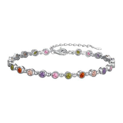 [Raffine] Pulsera de fiesta con corte redondo exquisito y brillante
