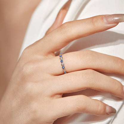 [Raffine] Anillo redondo colorido y radiante para uso diario