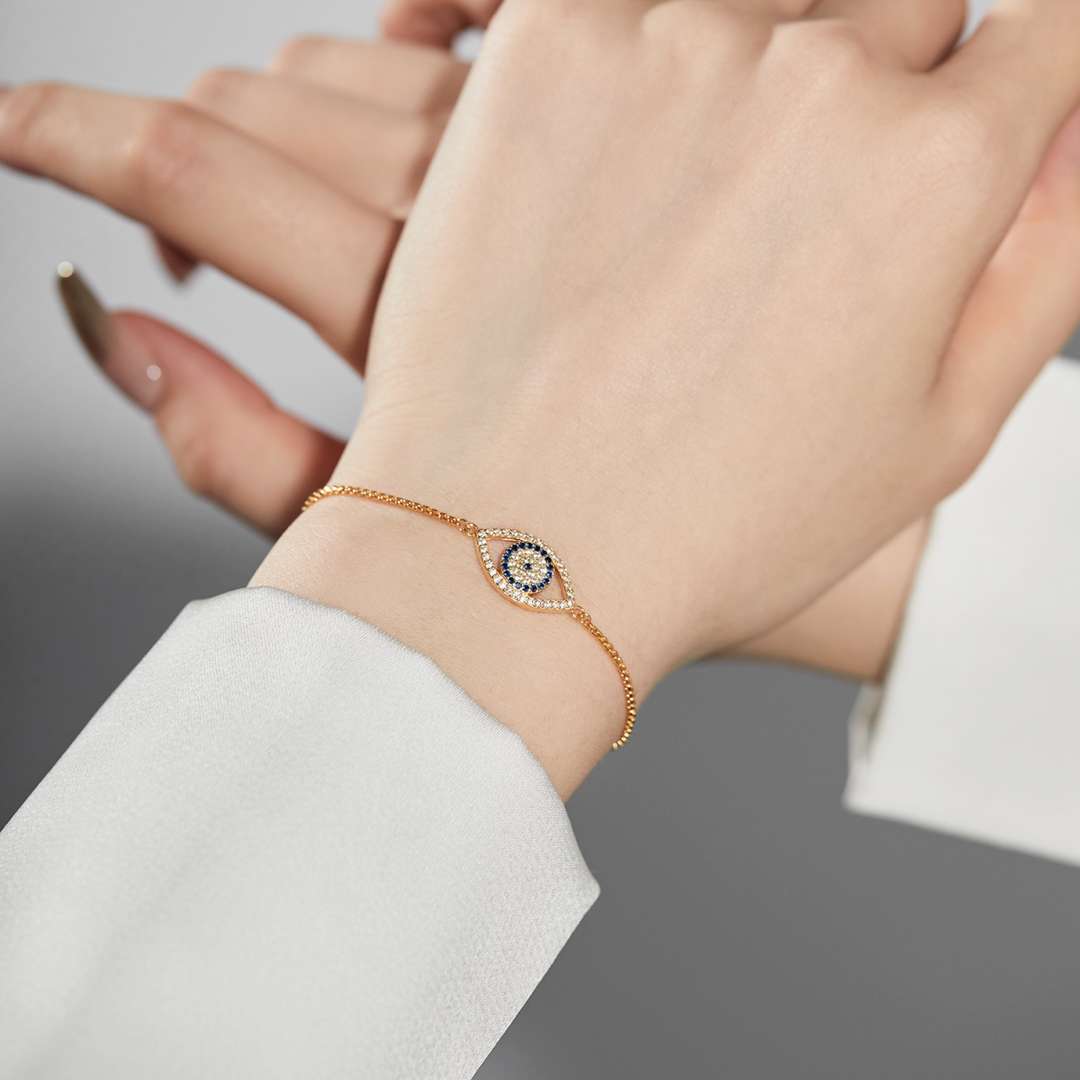 [Raffine]Collar con forma de ojo deslumbrante