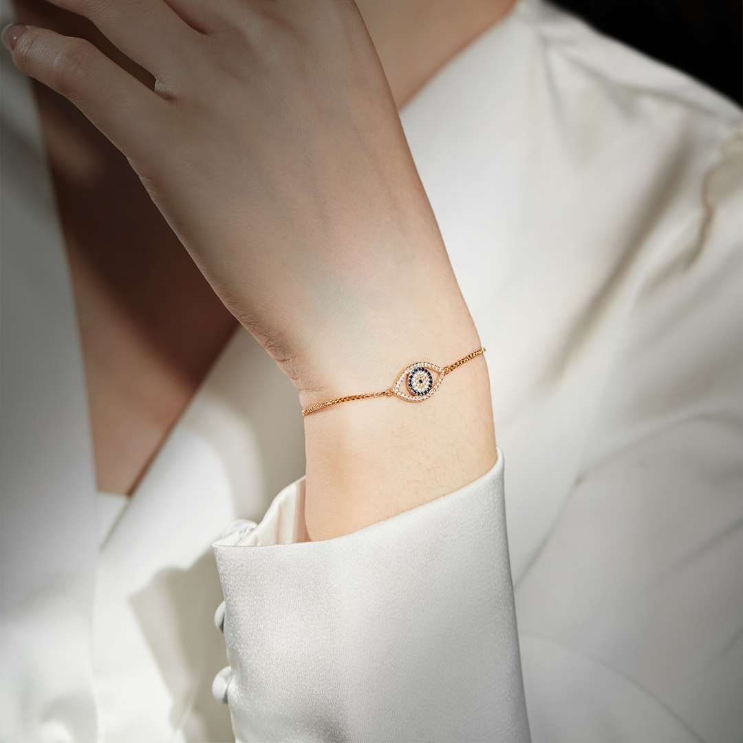 [Raffine]Collar con forma de ojo deslumbrante