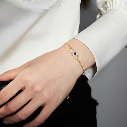 [Raffine] Pulsera con diseño hueco de ojo de diablo