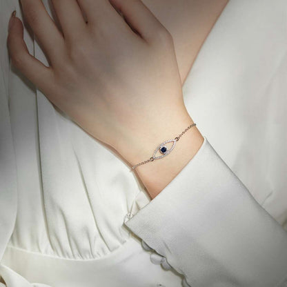 [Raffine] Pulsera con diseño hueco de ojo de diablo