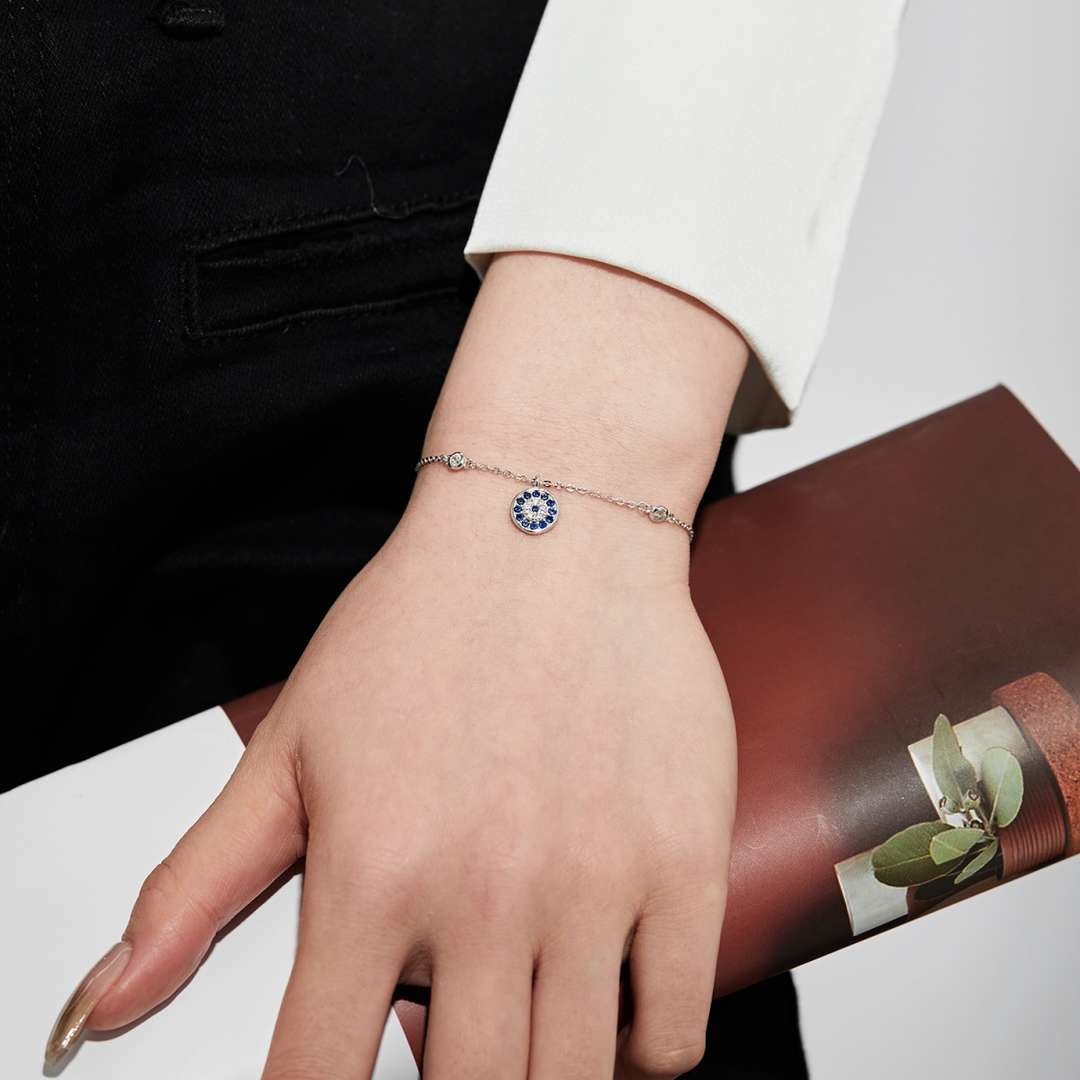 [Raffine]Pulsera redonda de ojo de diablo