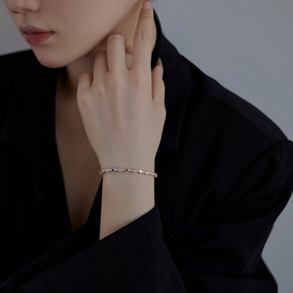 [Raffine] Pulsera de fiesta con corte redondo exquisito y brillante
