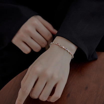[Raffine] Pulsera de fiesta con corte redondo exquisito y brillante