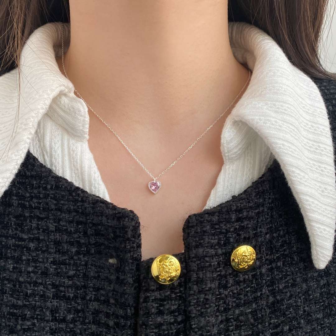 [Raffine] Collier en forme de cœur orné