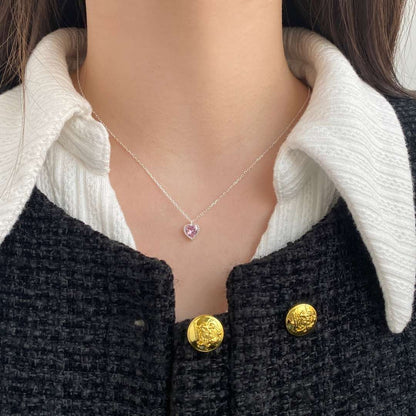 [Raffine] Collier en forme de cœur orné