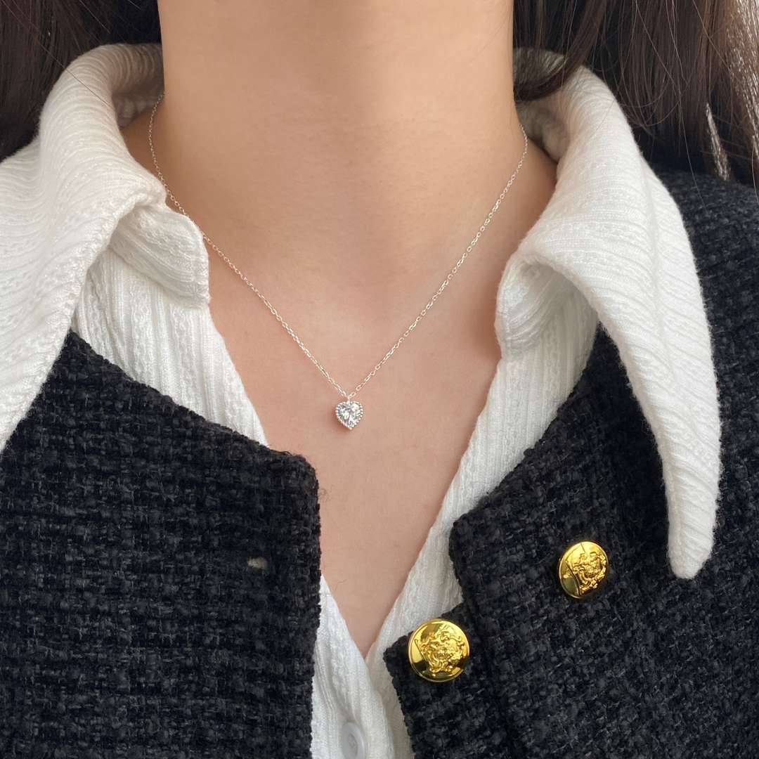 [Raffine] Collier en forme de cœur orné