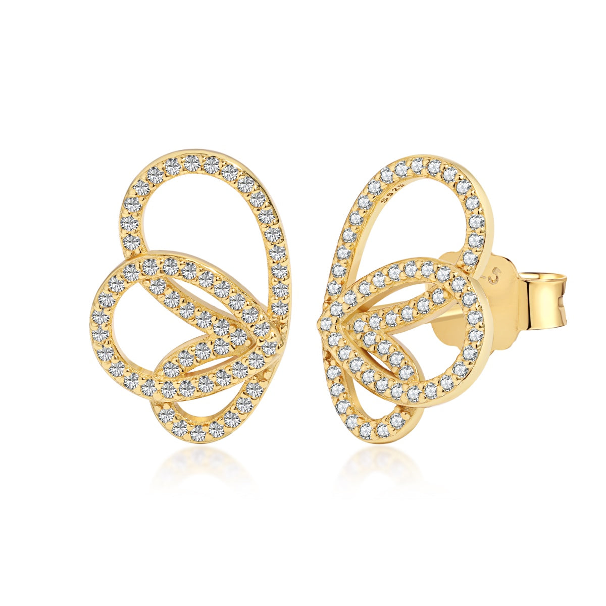[Raffine]Exquisite Butterfly Shape Earrings