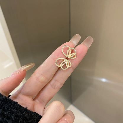 [Raffine]Exquisite Butterfly Shape Earrings