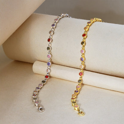 [Raffine] Pulsera de fiesta con corte redondo exquisito y brillante