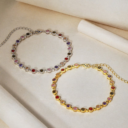 [Raffine] Pulsera de fiesta con corte redondo exquisito y brillante