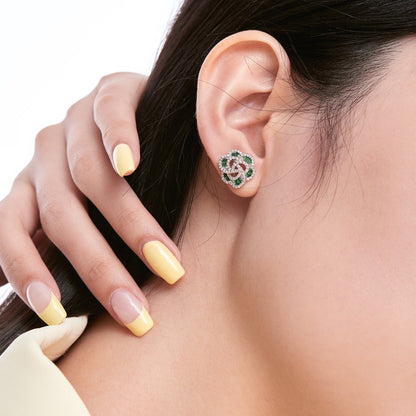 [Raffine]Exquisite Flower Shape Daily Earrings