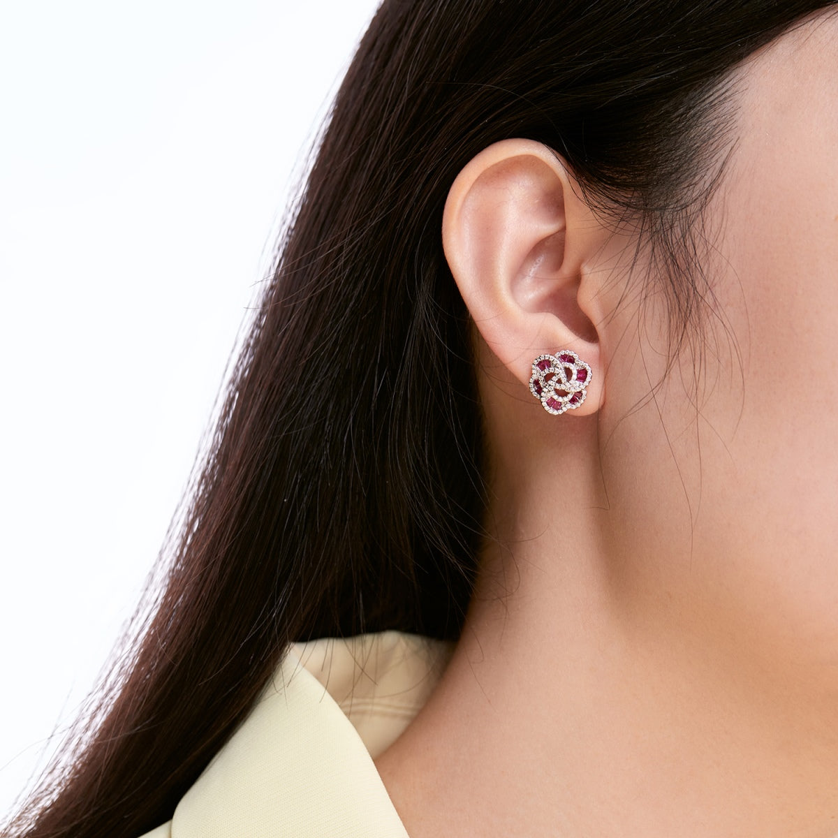 [Raffine]Exquisite Flower Shape Daily Earrings